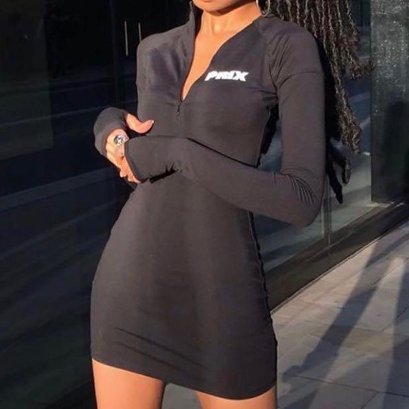 PRIX WORKSHOP mini black dress - Picture 2 of 7